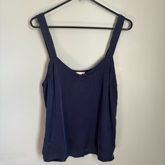 Floreat Anthro Silk Adjustable Strap Tank Top Blouse - Picture 5 of 7